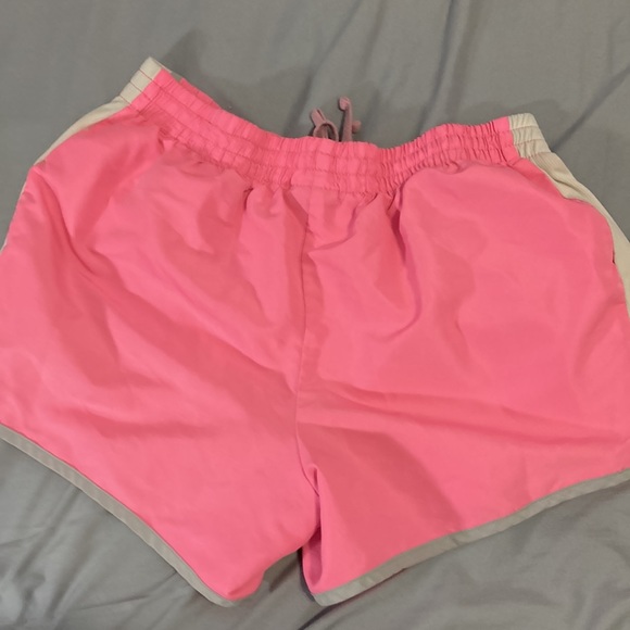 pink shorts with white stripes on side - Picture 3 of 5